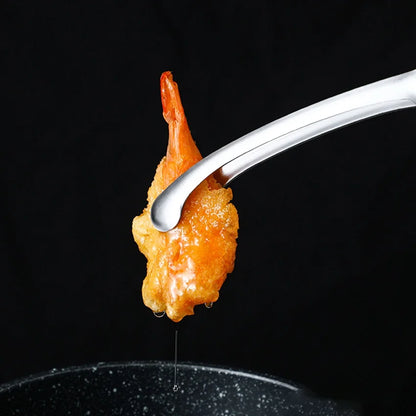 Stainless Steel Tongs - Long Handle BBQ Food Tongs | Non Slip Kitchen Cooking Tools - ZOOMNSTORE