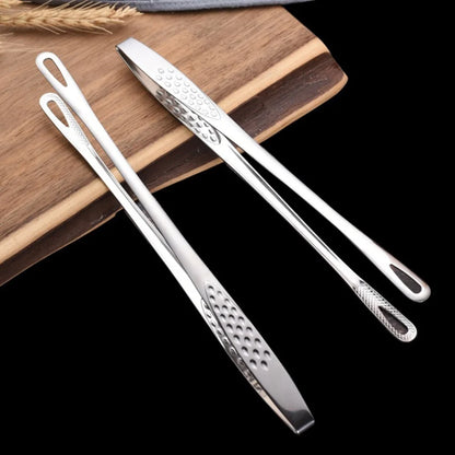 Stainless Steel Tongs - Long Handle BBQ Food Tongs | Non Slip Kitchen Cooking Tools - ZOOMNSTORE