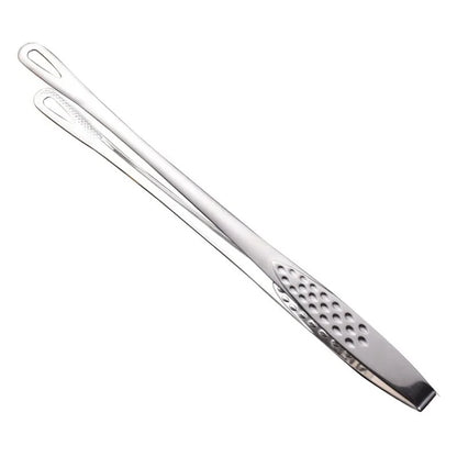 Stainless Steel Tongs - Long Handle BBQ Food Tongs | Non Slip Kitchen Cooking Tools - ZOOMNSTORE