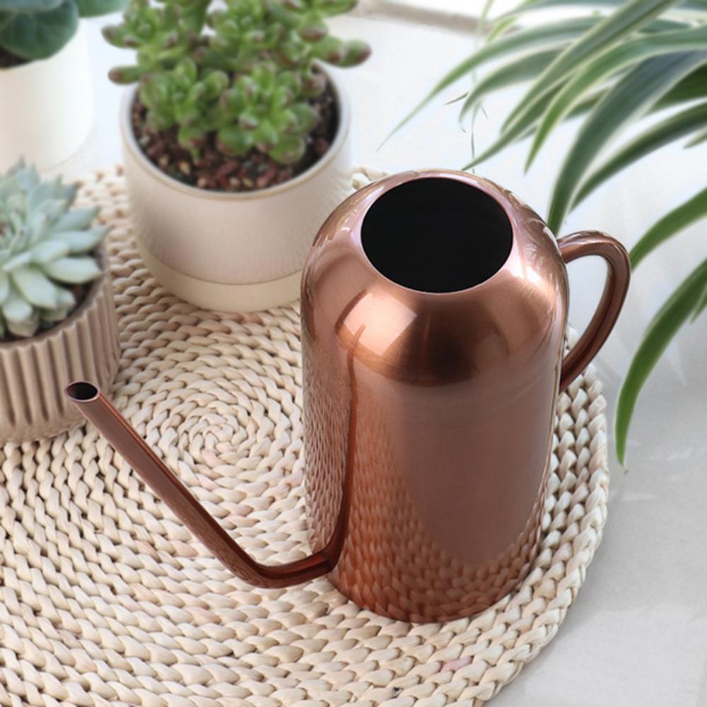 Stainless Steel Watering Can - 1500ml Long Spout Durable Garden Water Can - ZOOMNSTORE