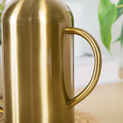 Stainless Steel Watering Can - 1500ml Long Spout Durable Garden Water Can - ZOOMNSTORE