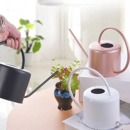 Stainless Steel Watering Can - Large Capacity Plant Watering Pot with Long Spout - ZOOMNSTORE