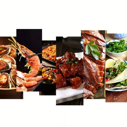 Large Stainless Steel Wok - Durable Chefs Pan with Dual Handles Easy to Clean - ZOOMNSTORE