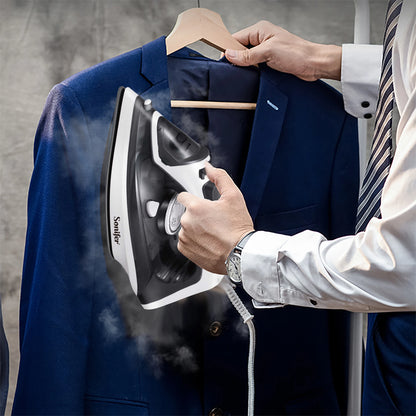 Steam Iron Electric Steamer SF-9080 | Ceramic Soleplate & Burst Steam Function - ZOOMNSTORE