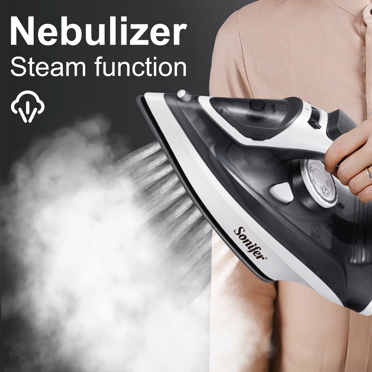 Steam Iron Electric Steamer SF-9080 | Ceramic Soleplate & Burst Steam Function - ZOOMNSTORE