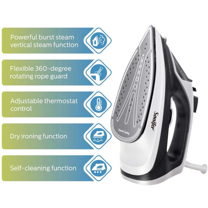 Steam Iron Electric Steamer SF-9080 | Ceramic Soleplate & Burst Steam Function - ZOOMNSTORE