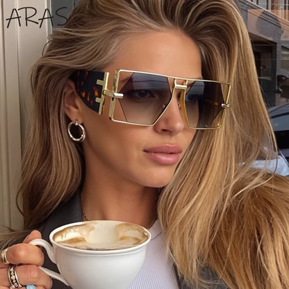 Steampunk Sunglasses - Luxury Hollow Metal Frame UV400 Shades - ZOOMNSTORE