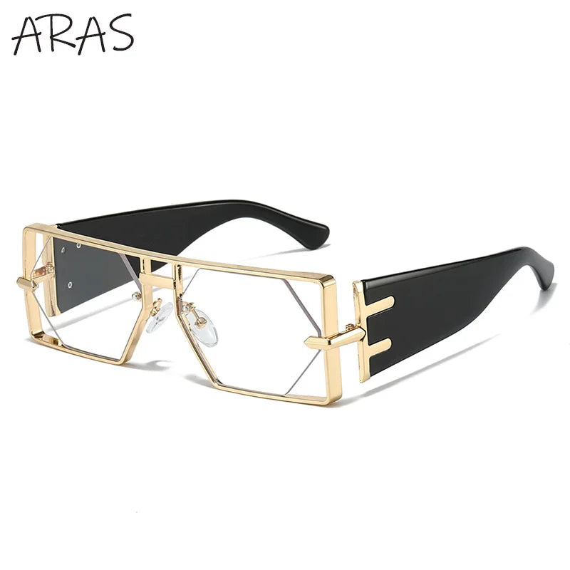 Steampunk Sunglasses - Luxury Hollow Metal Frame UV400 Shades - ZOOMNSTORE
