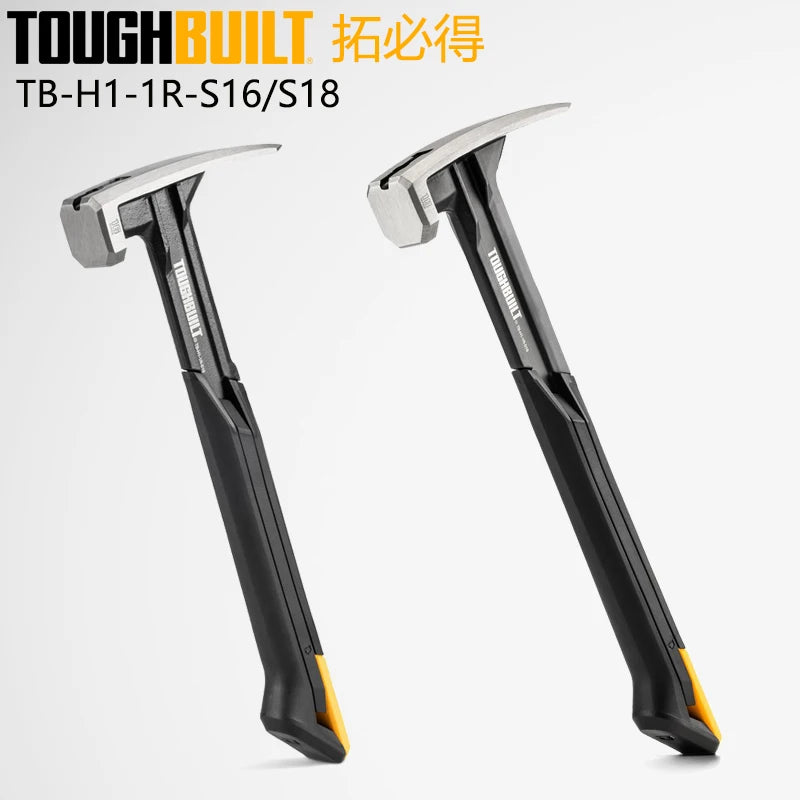 TOUGHBUILT Steel Rip Hammer - 16 oz  18 oz Smooth Face Hand Tools - ZOOMNSTORE