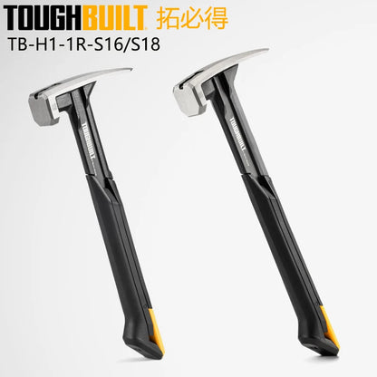 TOUGHBUILT Steel Rip Hammer - 16 oz  18 oz Smooth Face Hand Tools - ZOOMNSTORE