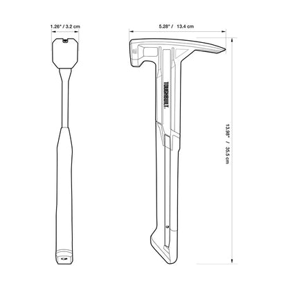 TOUGHBUILT Steel Rip Hammer - 16 oz  18 oz Smooth Face Hand Tools - ZOOMNSTORE