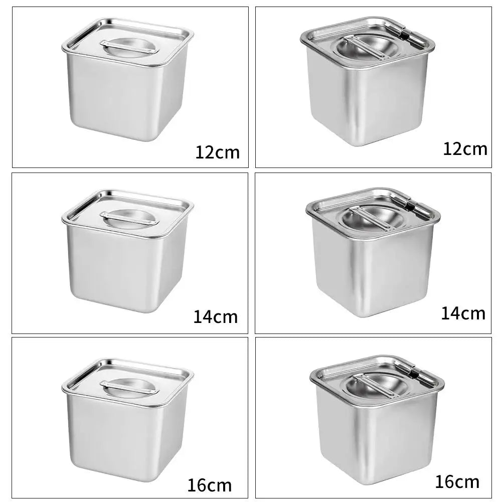 2025 Steel Kitchen Oil Storage Containers Food Grade Square Airtight Lids Spice Jars Set For Seasoning Cooking - ZOOMNSTORE