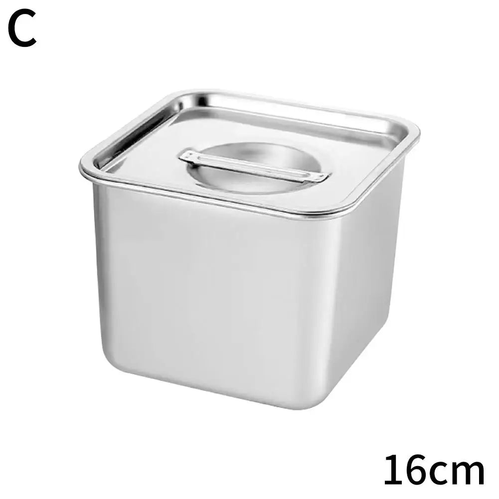 2025 Steel Kitchen Oil Storage Containers Food Grade Square Airtight Lids Spice Jars Set For Seasoning Cooking - ZOOMNSTORE