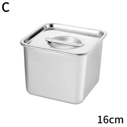 2025 Steel Kitchen Oil Storage Containers Food Grade Square Airtight Lids Spice Jars Set For Seasoning Cooking - ZOOMNSTORE