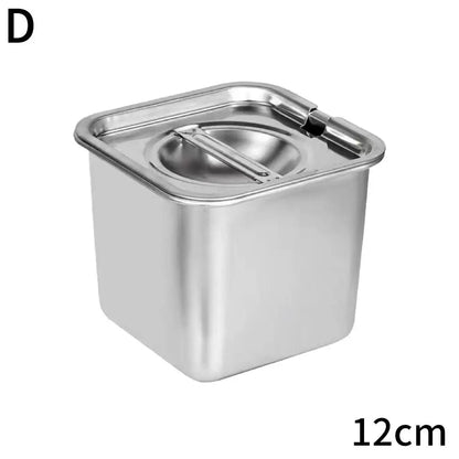 2025 Steel Kitchen Oil Storage Containers Food Grade Square Airtight Lids Spice Jars Set For Seasoning Cooking - ZOOMNSTORE