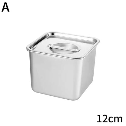 2025 Steel Kitchen Oil Storage Containers Food Grade Square Airtight Lids Spice Jars Set For Seasoning Cooking - ZOOMNSTORE