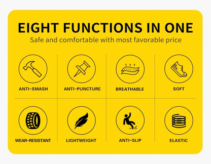 Steel Toe Safety Boots - Lightweight Work Shoes With Kevlar Puncture Resistant Sole - ZOOMNSTORE