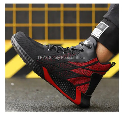 Steel Toe Safety Boots - Lightweight Work Shoes With Kevlar Puncture Resistant Sole - ZOOMNSTORE