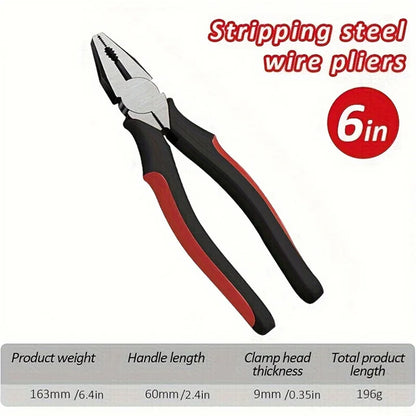 Steel Wire Pliers - Chrome Vanadium Clamping  Cutting Tool - ZOOMNSTORE