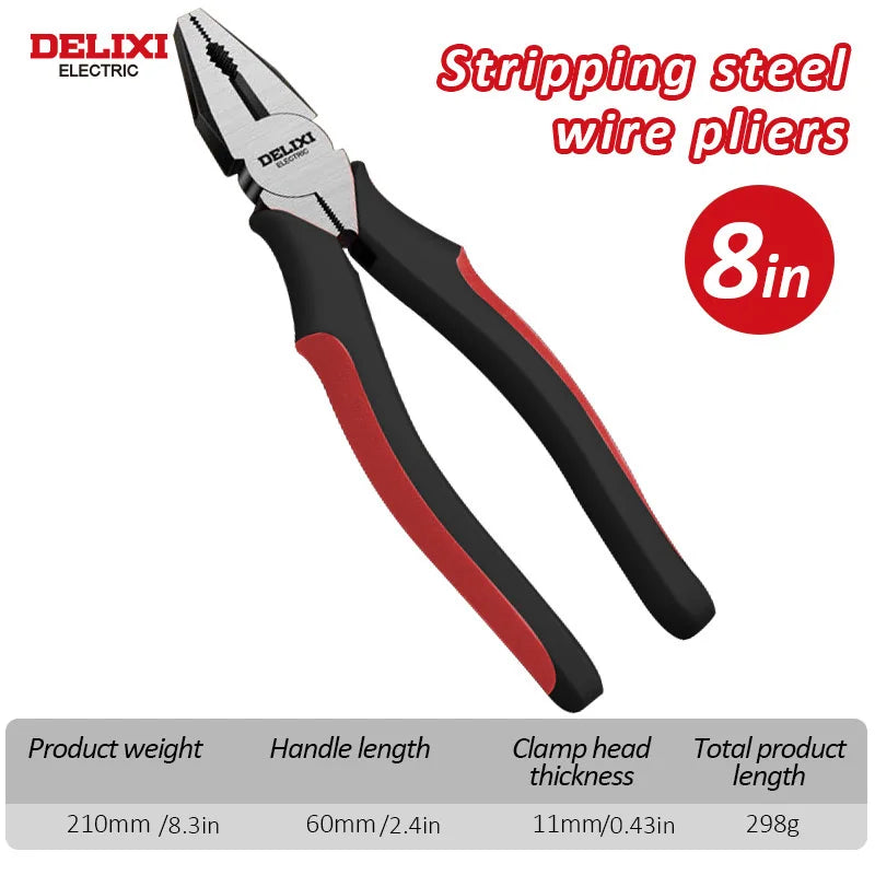 Steel Wire Pliers - Chrome Vanadium Clamping  Cutting Tool - ZOOMNSTORE