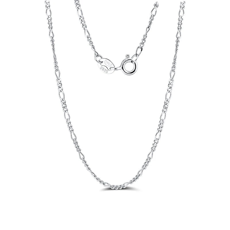 S925 Sterling Silver Hip Hop Chain Necklace - Custom Curb Cuban Satellite Box Snake Bone - ZOOMNSTORE