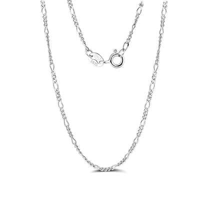 S925 Sterling Silver Hip Hop Chain Necklace - Custom Curb Cuban Satellite Box Snake Bone - ZOOMNSTORE