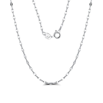 S925 Sterling Silver Hip Hop Chain Necklace - Custom Curb Cuban Satellite Box Snake Bone - ZOOMNSTORE