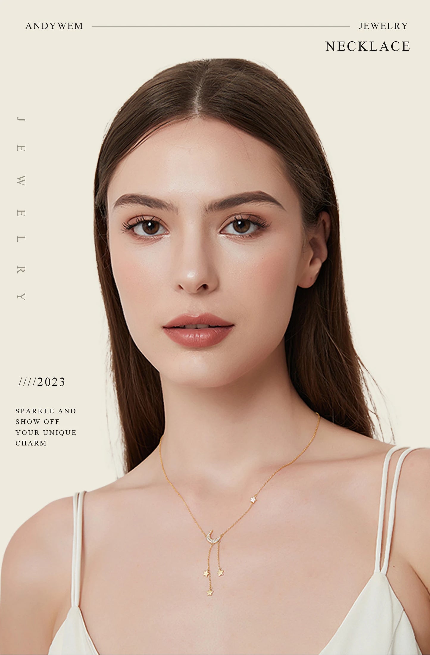 Sterling Silver Heart Necklace – Adjustable Chain, Gold Plated Pendant, Zircon Charm - ZOOMNSTORE