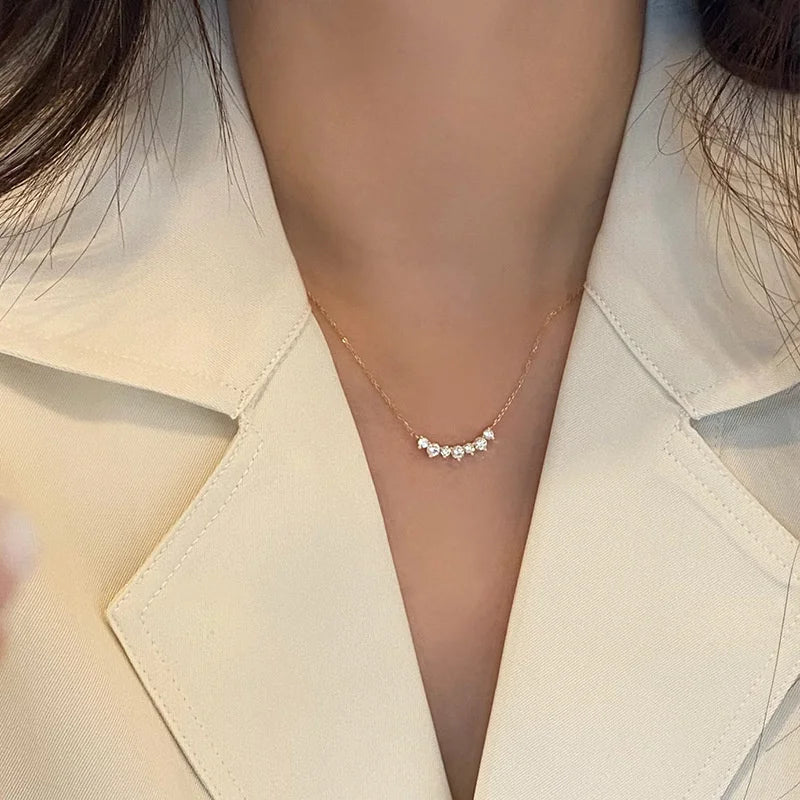 Sterling Silver Pendant - 925 Silver Jewelry Gold Plated CZ Necklace Gift - ZOOMNSTORE