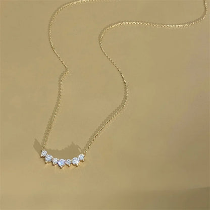 Sterling Silver Pendant - 925 Silver Jewelry Gold Plated CZ Necklace Gift - ZOOMNSTORE