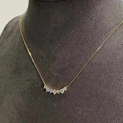 Sterling Silver Pendant - 925 Silver Jewelry Gold Plated CZ Necklace Gift - ZOOMNSTORE
