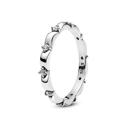 Sterling Silver Rings - 925 Silver Jewelry With Cubic Zirconia & Pave Setting - ZOOMNSTORE