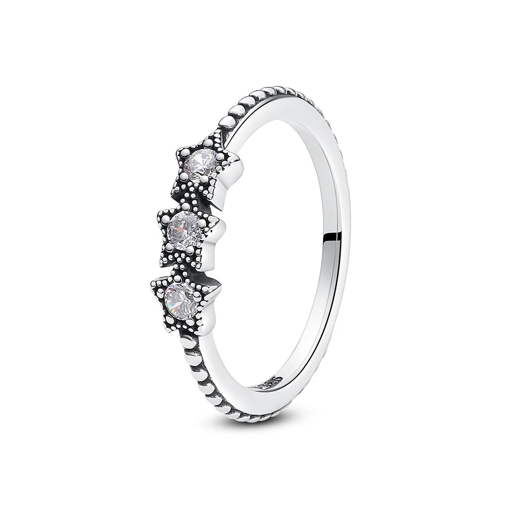 Sterling Silver Rings - 925 Silver Jewelry With Cubic Zirconia & Pave Setting - ZOOMNSTORE