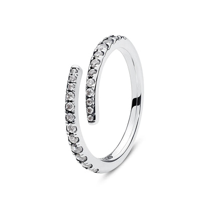 Sterling Silver Rings - 925 Silver Jewelry With Cubic Zirconia & Pave Setting - ZOOMNSTORE