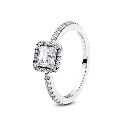 Sterling Silver Rings - 925 Silver Jewelry With Cubic Zirconia & Pave Setting - ZOOMNSTORE