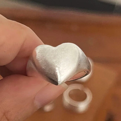 Sterling Silver Rings - Minimalist Handmade Moon Ring Set for Women, Allergy Free Jewelry Gift - ZOOMNSTORE