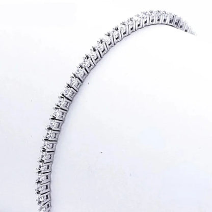 Sterling Silver Tennis Bracelet - 16cm to 19cm with Zirconia Anniversary Gift - ZOOMNSTORE
