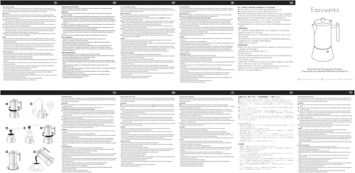 Stovetop Espresso Maker - Stainless Steel 4-Cup Moka Pot for Induction - ZOOMNSTORE