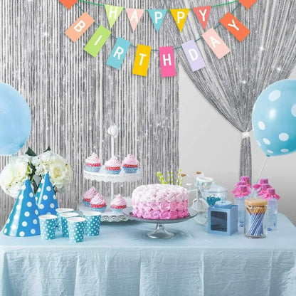 Beaded String Curtain Panels - Room Divider Fly Screen 2M x 1M - ZOOMNSTORE