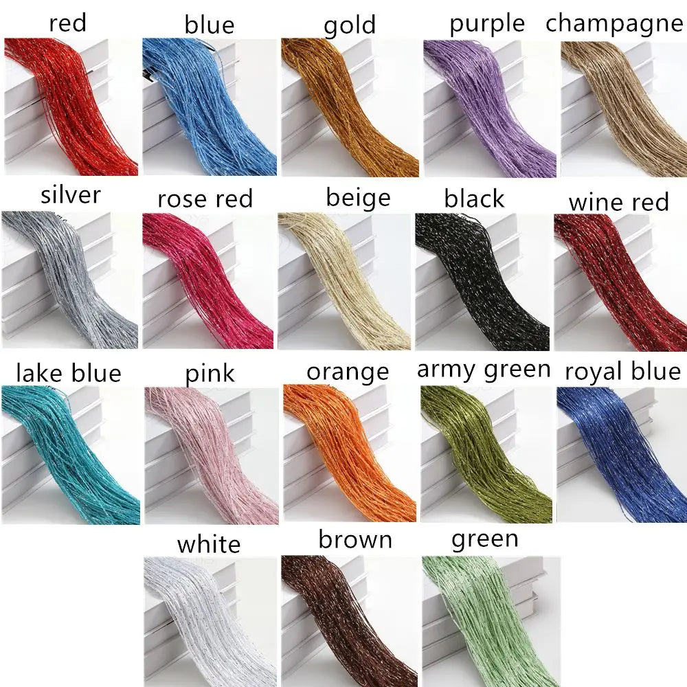 Beaded String Curtain Panels - Room Divider Fly Screen 2M x 1M - ZOOMNSTORE