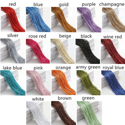 Beaded String Curtain Panels - Room Divider Fly Screen 2M x 1M - ZOOMNSTORE