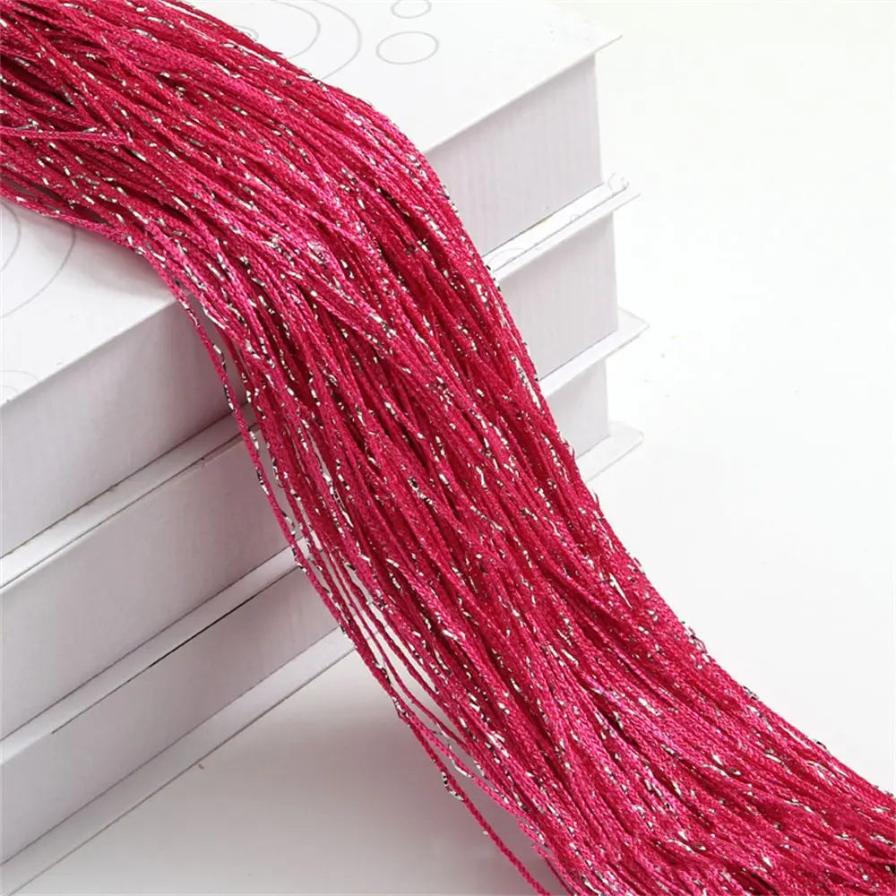 Beaded String Curtain Panels - Room Divider Fly Screen 2M x 1M - ZOOMNSTORE