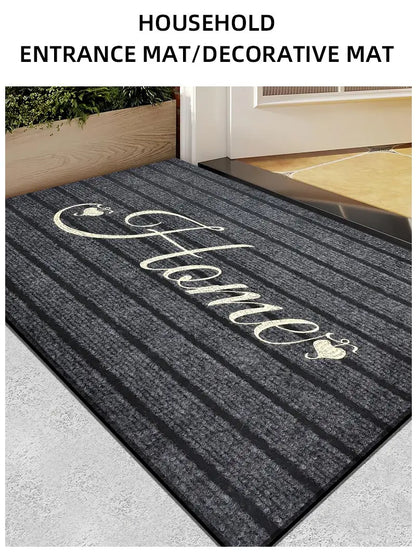 Striped Door Mat - Machine Washable Soft Absorbent Floor Carpet for Bathroom Entrance - ZOOMNSTORE