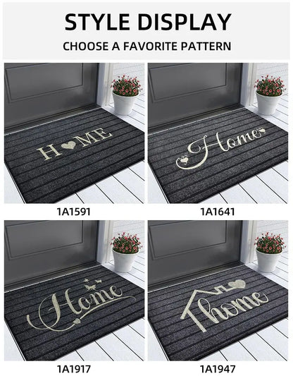 Striped Door Mat - Machine Washable Soft Absorbent Floor Carpet for Bathroom Entrance - ZOOMNSTORE