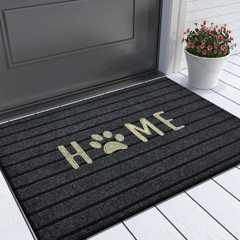 Striped Door Mat - Machine Washable Soft Absorbent Floor Carpet for Bathroom Entrance - ZOOMNSTORE