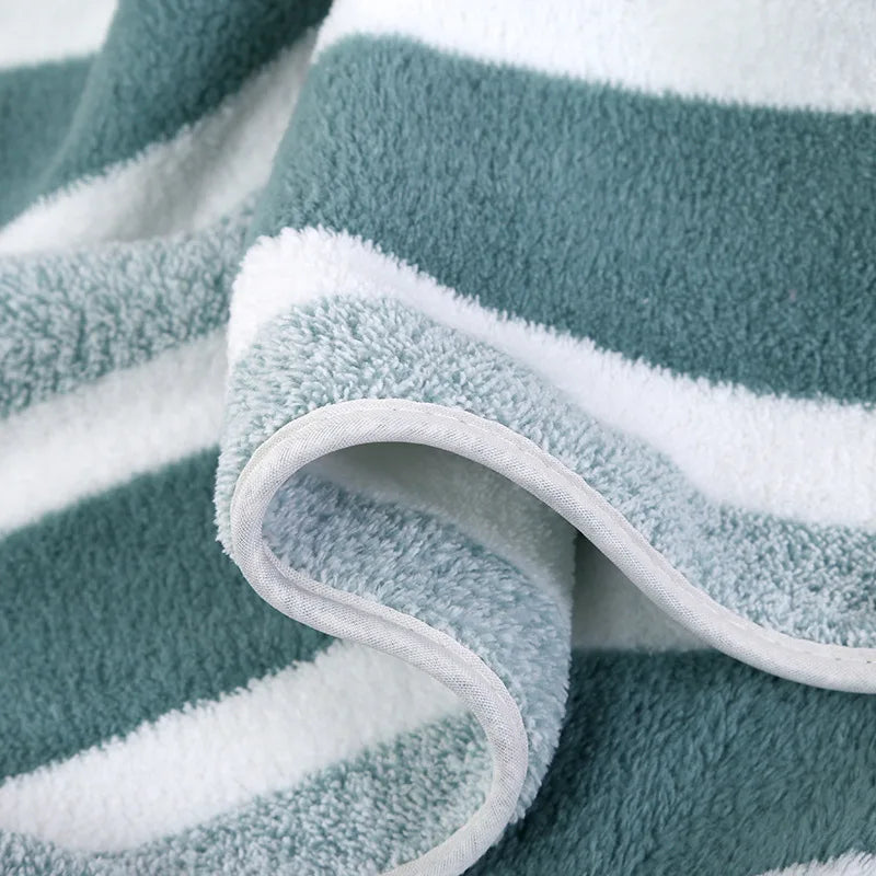 Striped Face Towel - Absorbent Quick-Drying Soft Bath Towel 35x75cm - ZOOMNSTORE