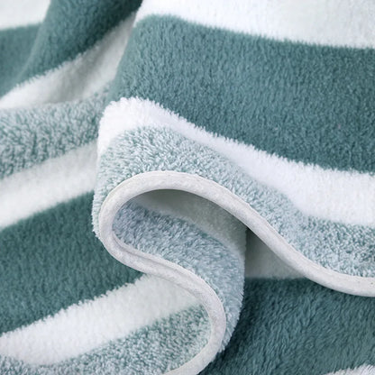 Striped Face Towel - Absorbent Quick-Drying Soft Bath Towel 35x75cm - ZOOMNSTORE