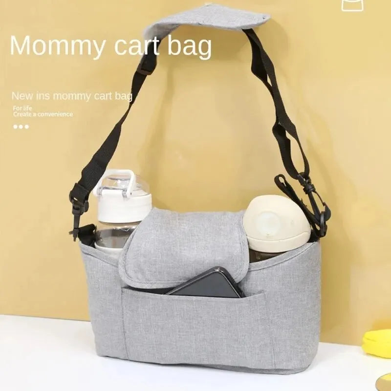 Stroller Bag Baby Diaper Mummy Bag Large Capacity Stroller Organizer Cup Holder Feeding Bottle Stroller Accessories Hanging Bag - ZOOMNSTORE