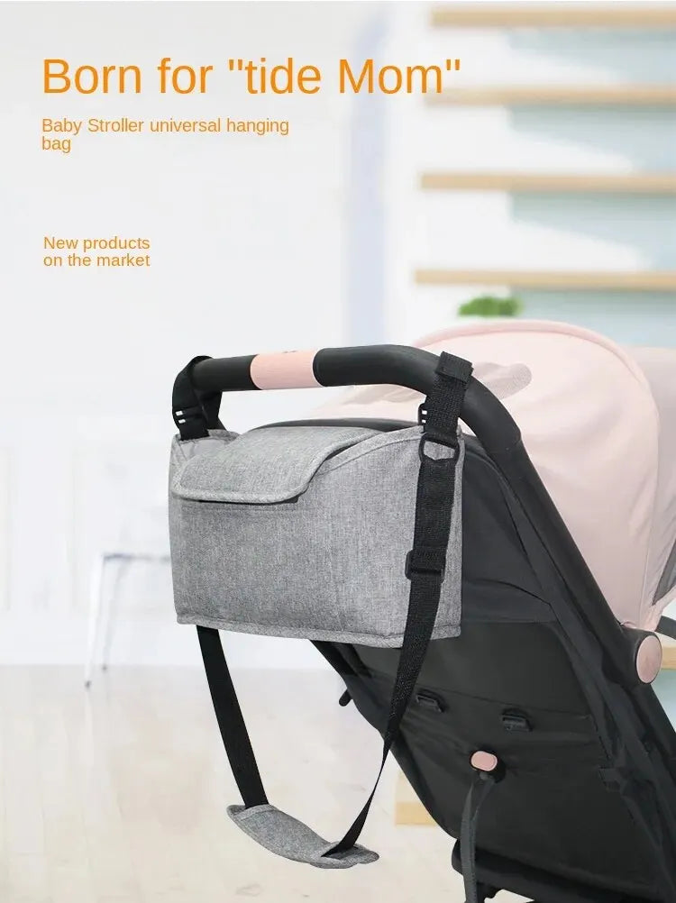 Stroller Bag Baby Diaper Mummy Bag Large Capacity Stroller Organizer Cup Holder Feeding Bottle Stroller Accessories Hanging Bag - ZOOMNSTORE