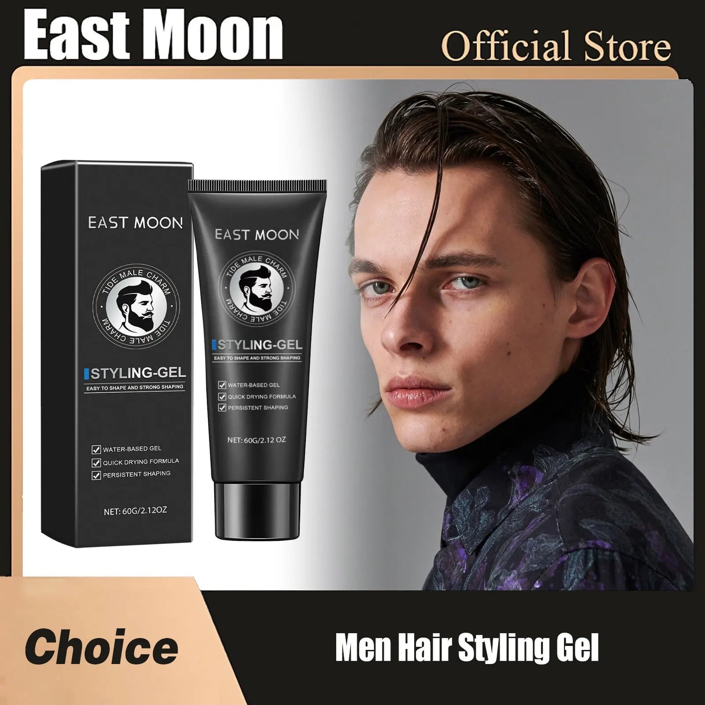 Strong Hold Hair Styling Gel - Professional Molding  Shine Control - ZOOMNSTORE
